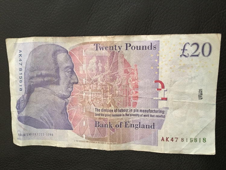 Rare £20 note AK47